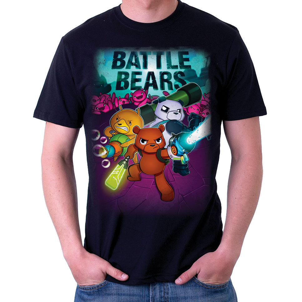 Battle Bears Action T-shirt Black – BATTLE BEARS